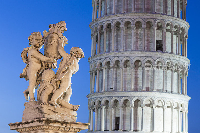 意大利托斯卡纳，比萨的La fontana dei putti